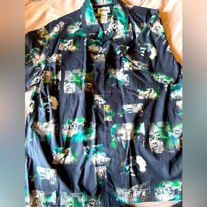 Disney the skeleton dance Button-Up Shirt